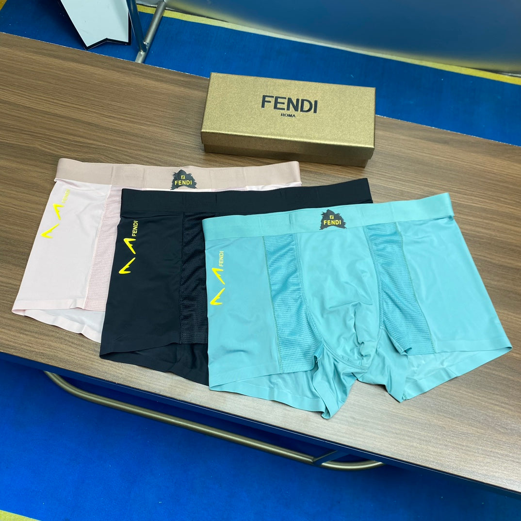 Ice-Silk Men's Boxer Briefs - 3-Piece Box