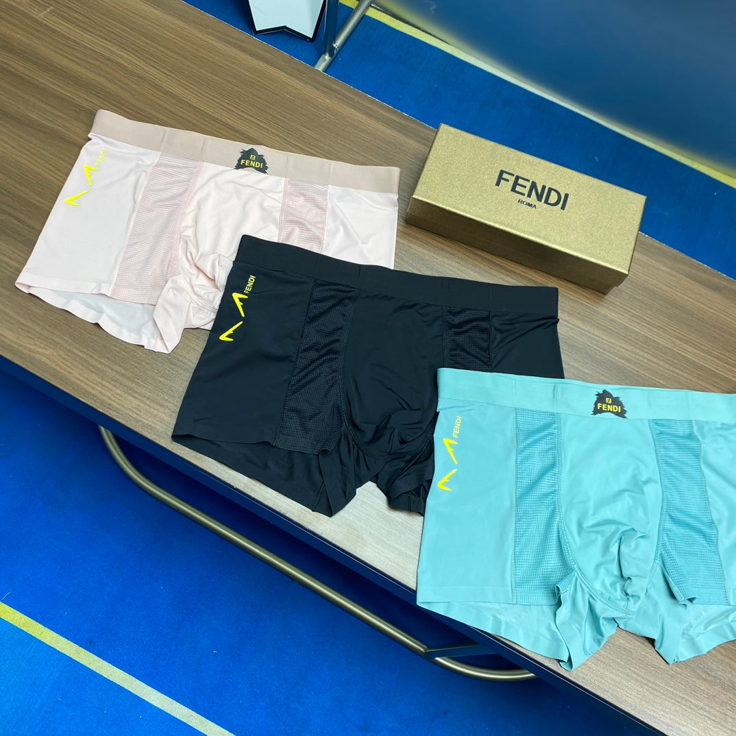 Ice-Silk Men's Boxer Briefs - 3-Piece Box