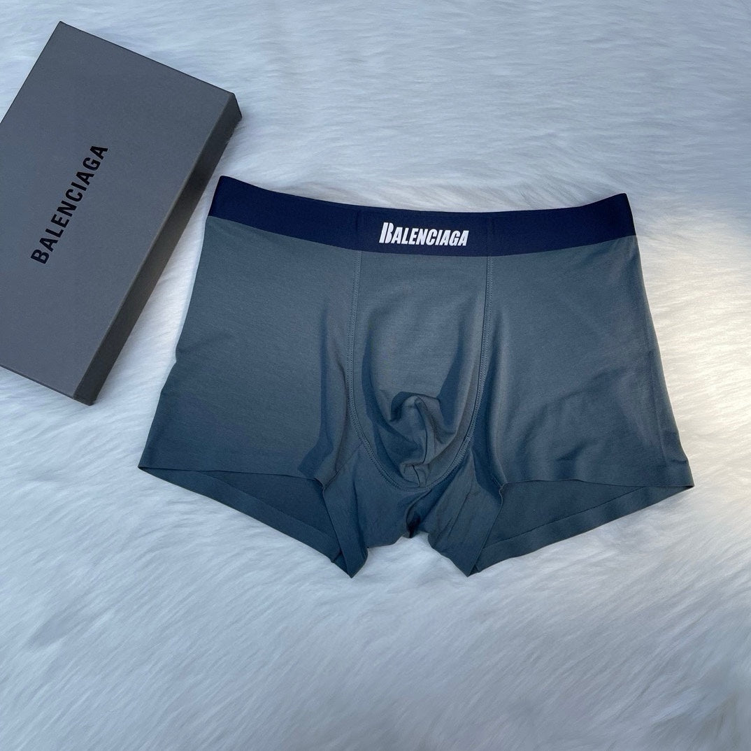 Balenciaga Visible Branded Waistband Or Emblem Details Men's Boxer Briefs - 3-Piece Box