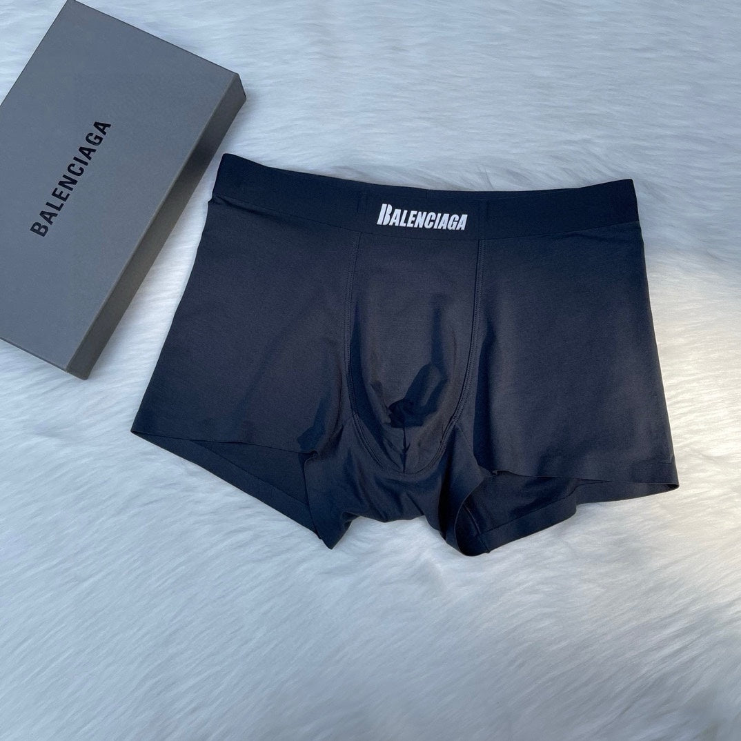 Balenciaga Clean Wordmark Waistbands Men's Boxer Briefs - 3-Piece Box
