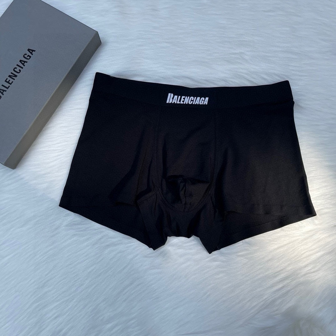 Balenciaga Clean Wordmark Waistbands Men's Boxer Briefs - 3-Piece Box