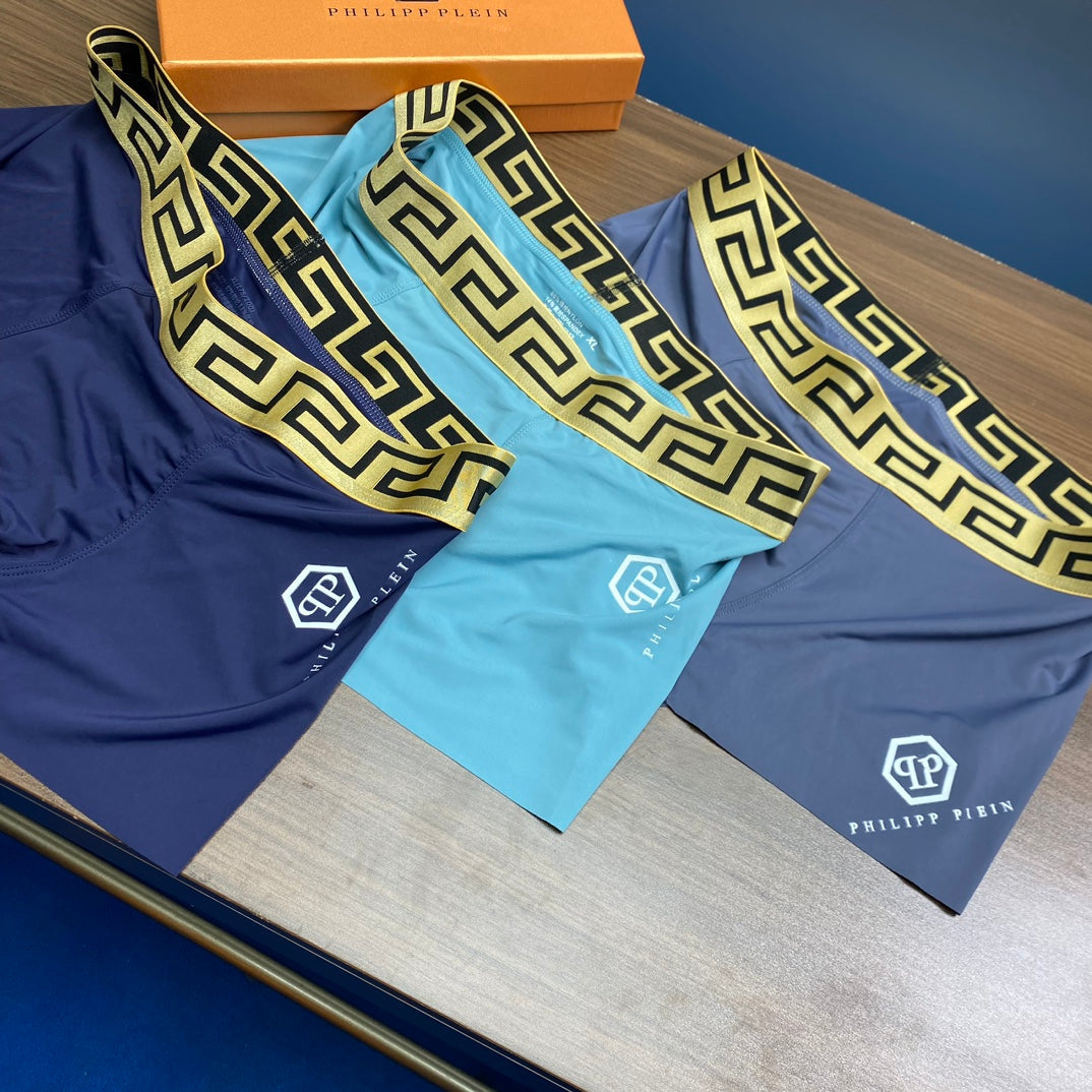 Ice-Silk Men's Boxer Briefs - 3-Piece Box