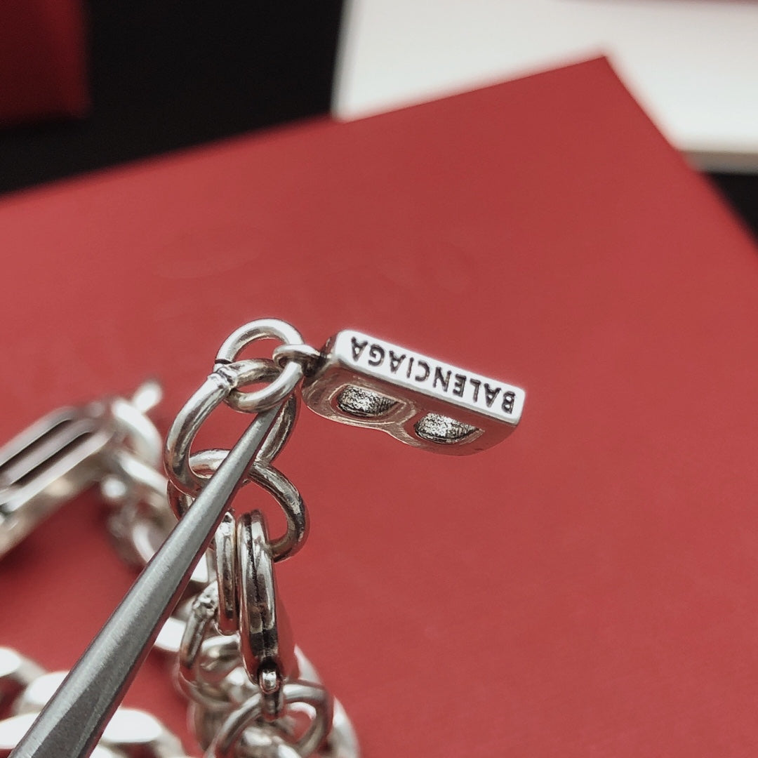 Martin Graham bracelet in polished metal-tone – front product view