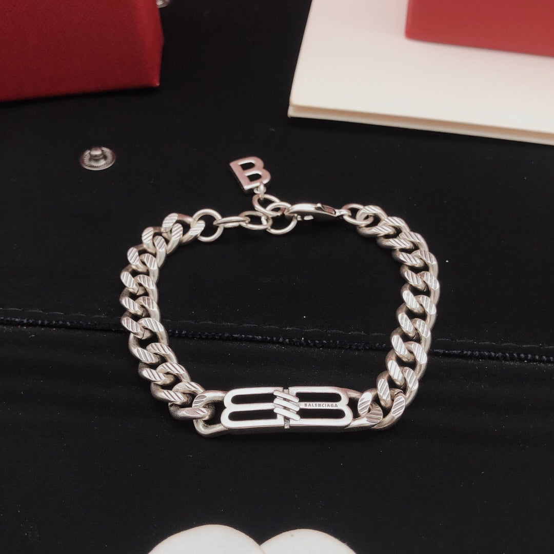Martin Graham bracelet in polished metal-tone – styled product view