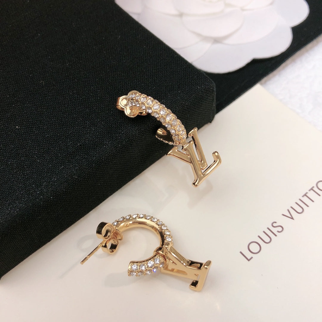 Martin Graham stud earrings in polished metal-tone – main product view
