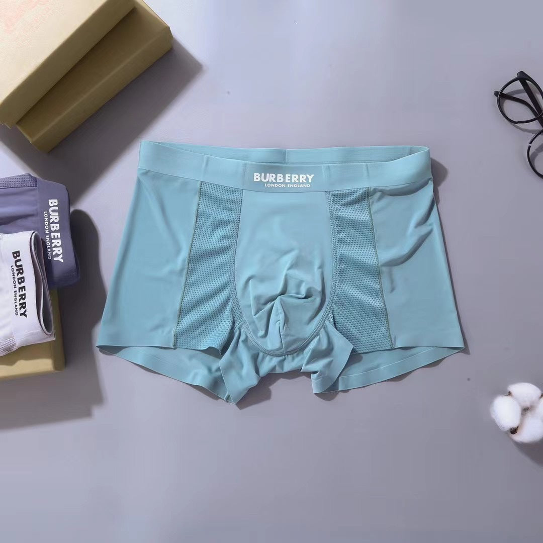 Burberry Clean Wordmark Waistbands Men's Boxer Briefs - 3-Piece Box