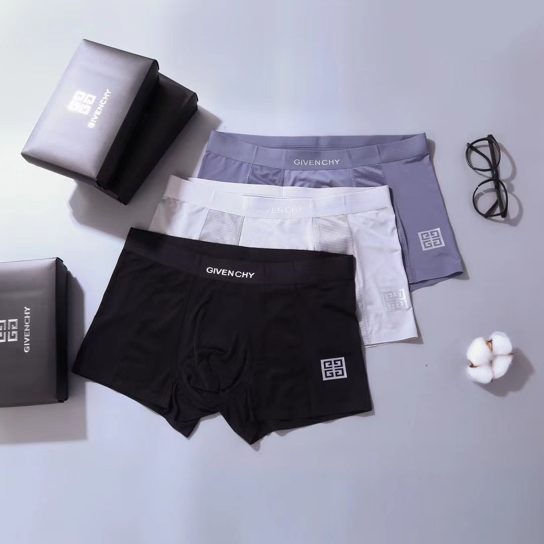 Givenchy Clean Logo Waistbands Men's Boxer Briefs