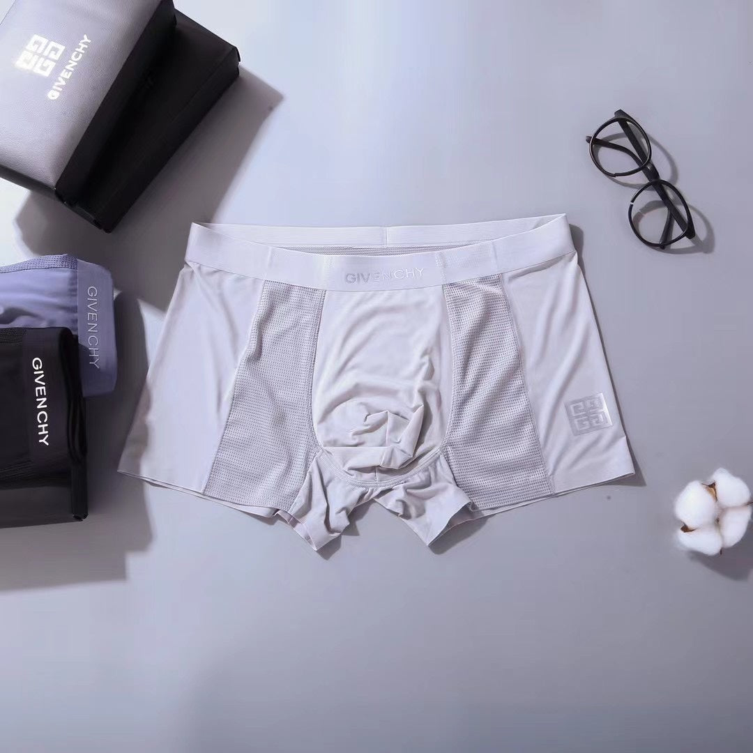 Givenchy Tonal Wordmark Details Men's Boxer Briefs - 3-Piece Box