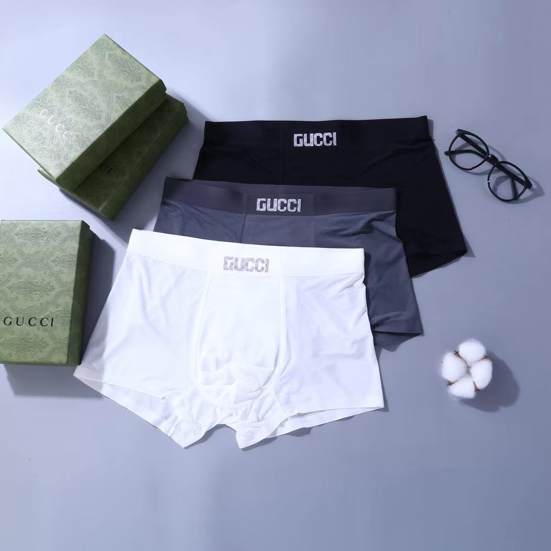 Gucci Nylon Blend Men's Boxer Briefs - 3-Piece Box