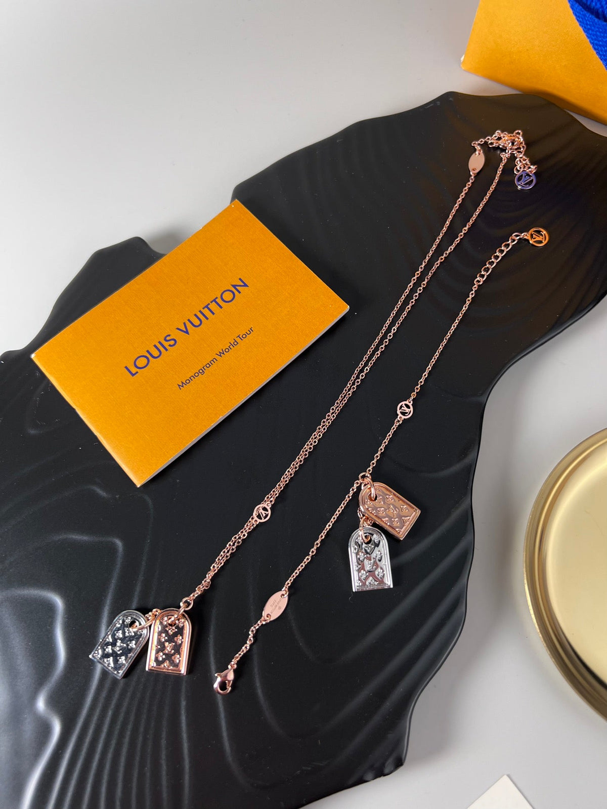 Martin Graham bracelet in polished metal-tone – front product view