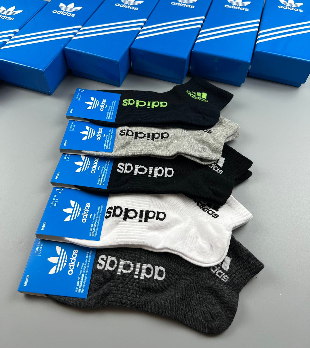 Adidas Cotton Breathable Socks – 5-Pair Pack