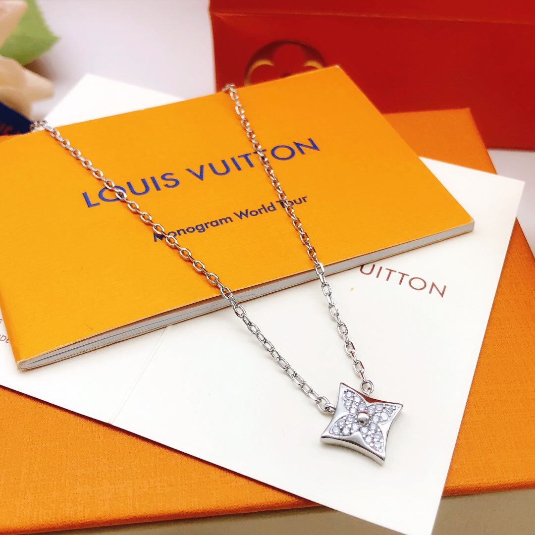 Martin Graham pendant necklace in polished metal-tone – front product view
