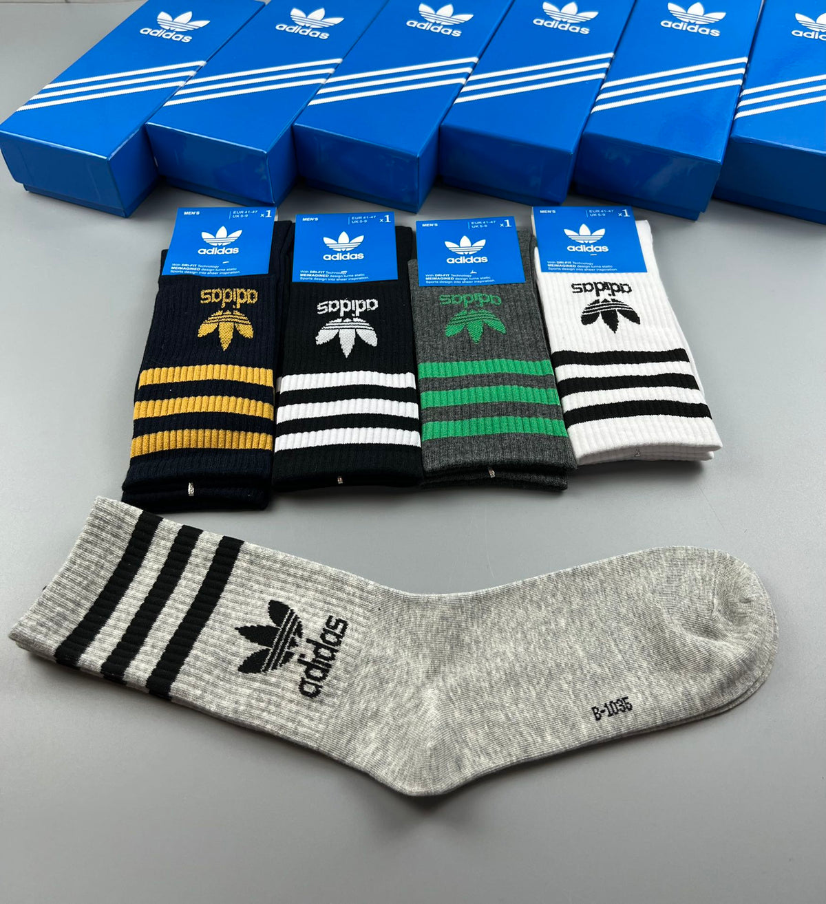 Adidas Cotton Short Socks - 5-Pair Pack