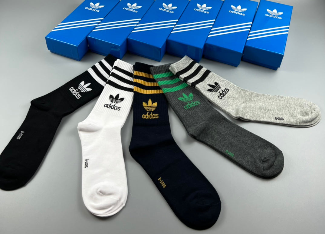 Adidas Cotton Short Socks - 5-Pair Pack