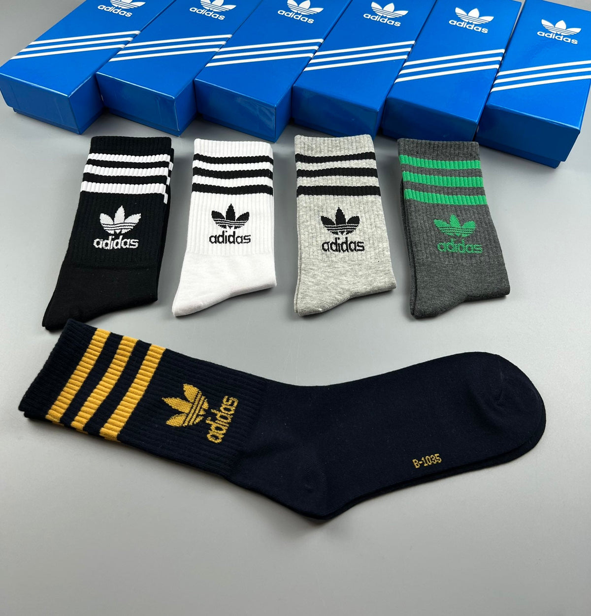 Adidas Cotton Men's Boxer Briefs - 5-Piece Box