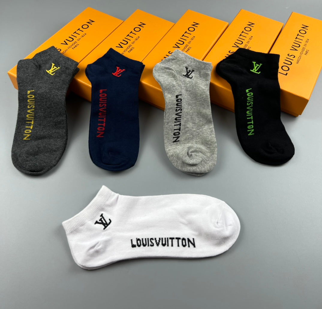 Louis Vuitton Colourful Wordmarks Ankle Socks