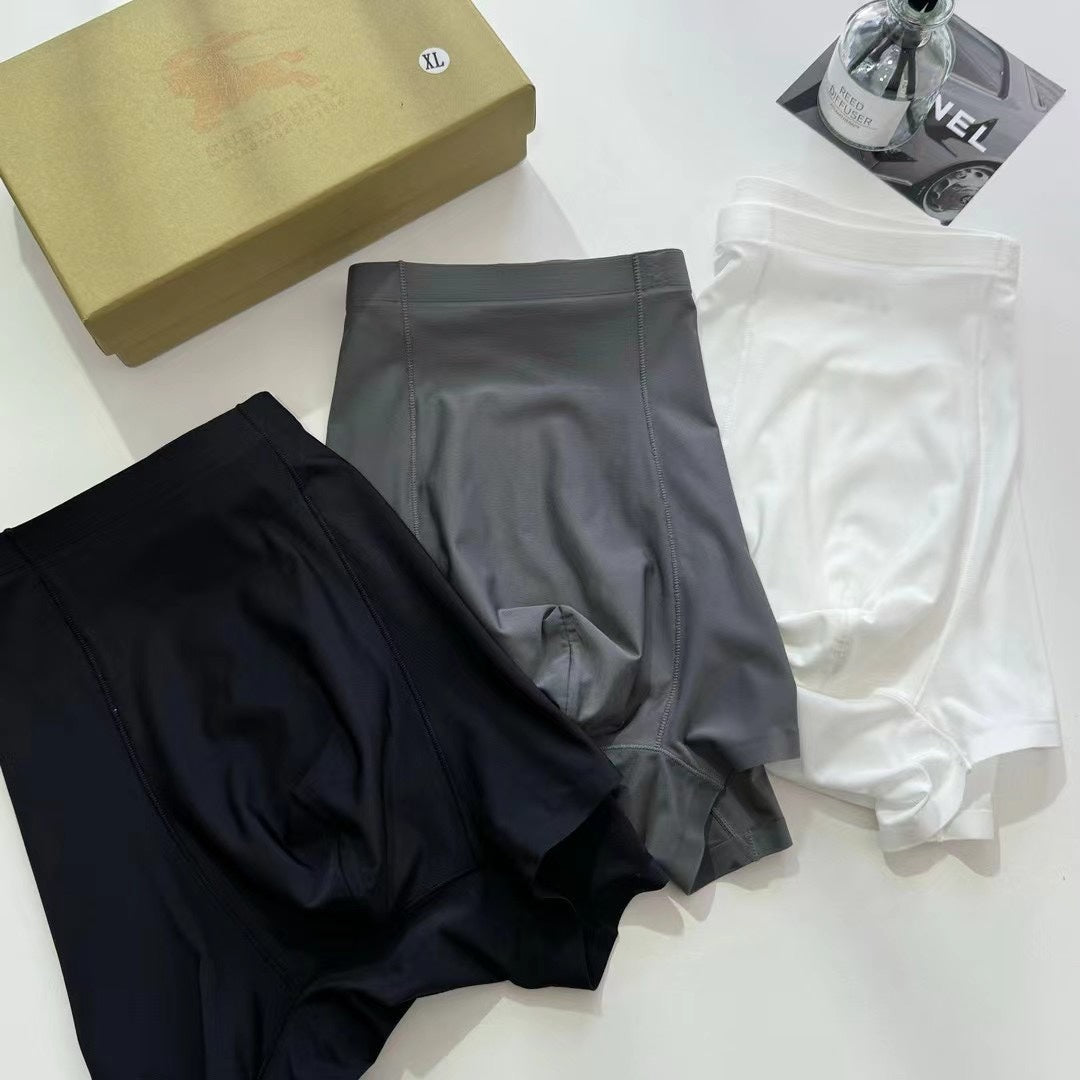 Burberry Blue, Green & White Tonal Waistbands Men's Boxer Briefs - 3-Piece Box