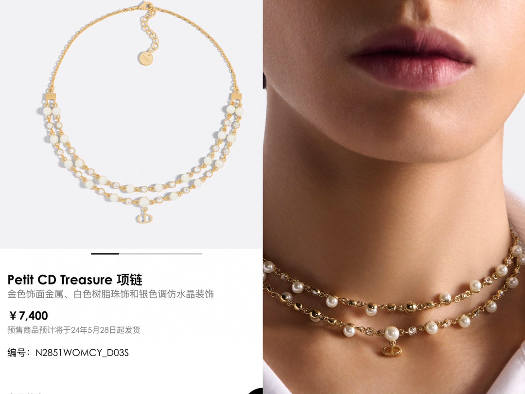 Martin Graham pendant necklace in polished metal-tone – styled product view