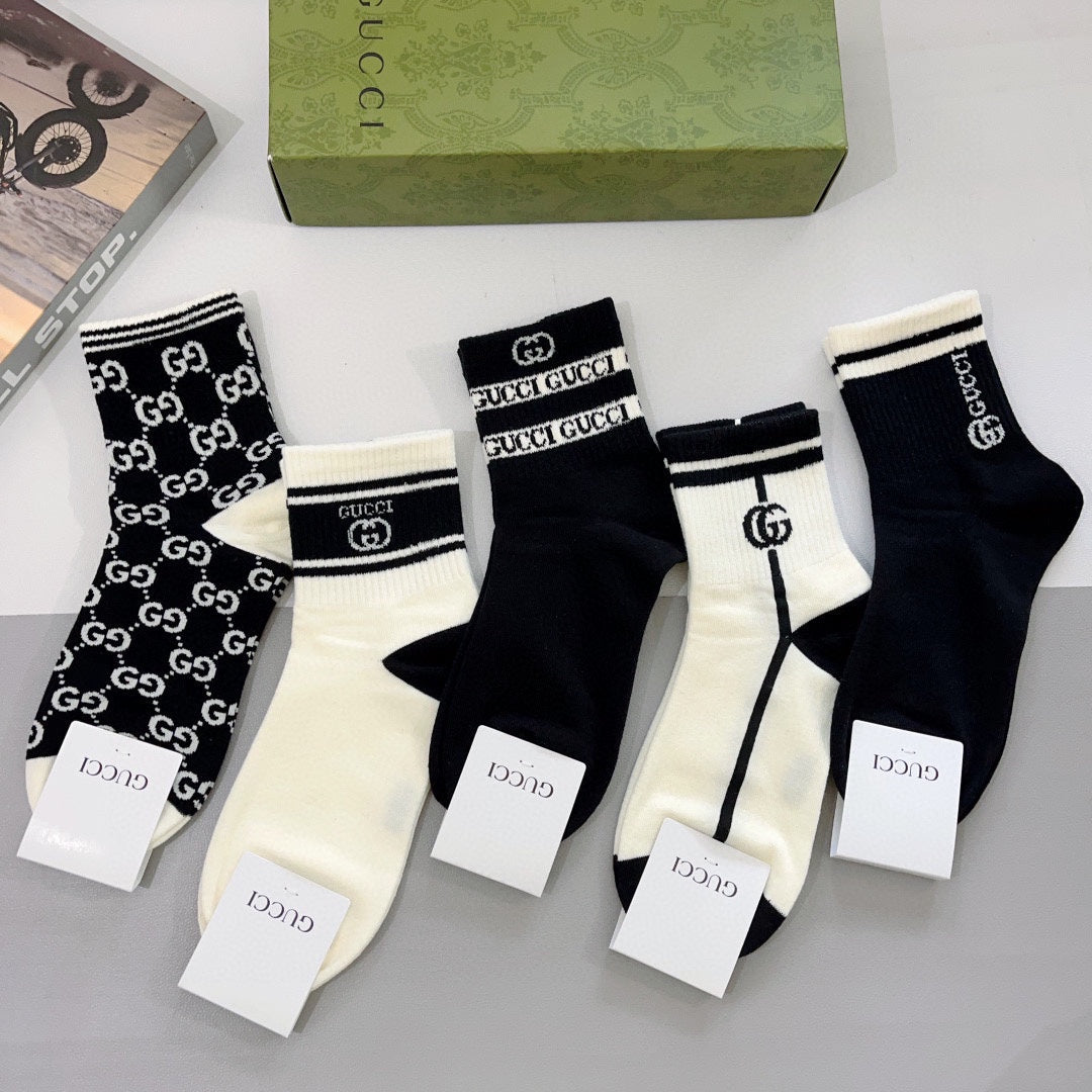 Gucci Cotton Socks - 5-Pair Pack