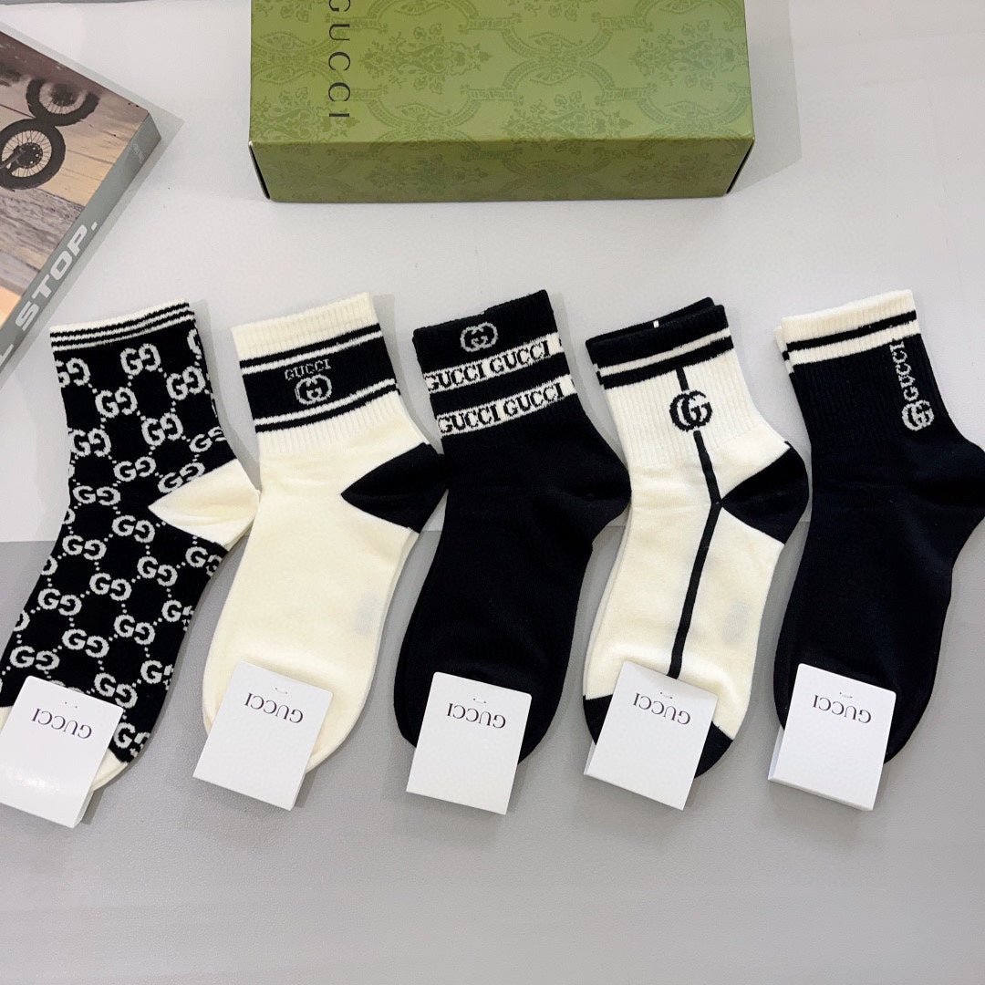 Gucci Cotton Socks - 5-Pair Pack