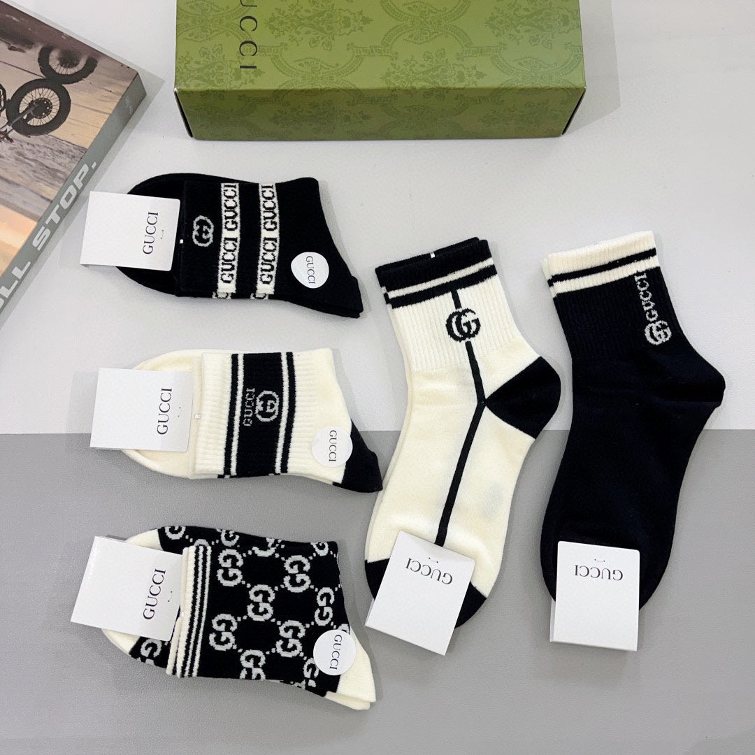Gucci Cotton Socks - 5-Pair Pack