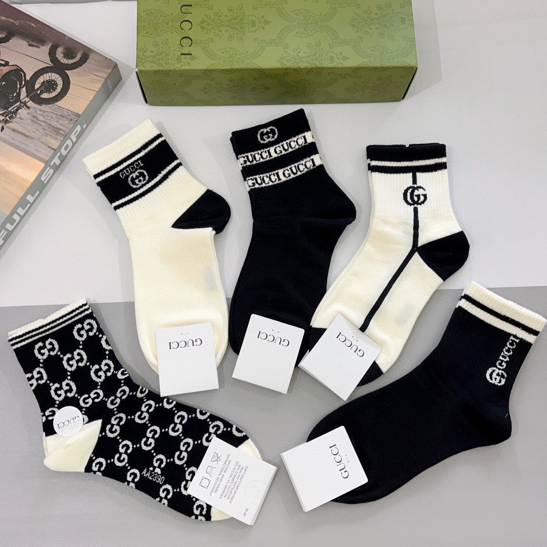 Gucci Cotton Socks - 5-Pair Pack