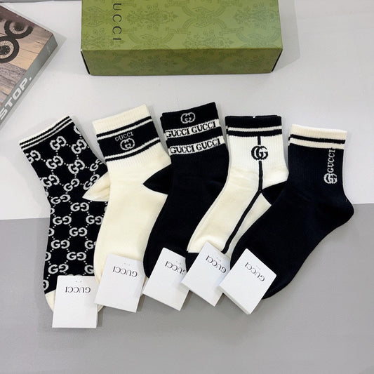 Gucci Cotton Socks - 5-Pair Pack