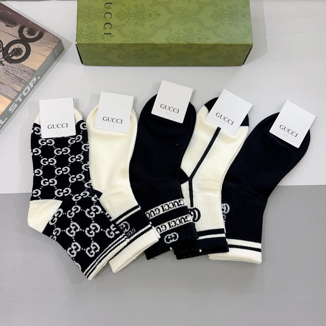 Gucci Cotton Socks - 5-Pair Pack