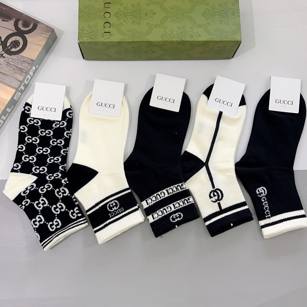 Gucci Cotton Socks - 5-Pair Pack
