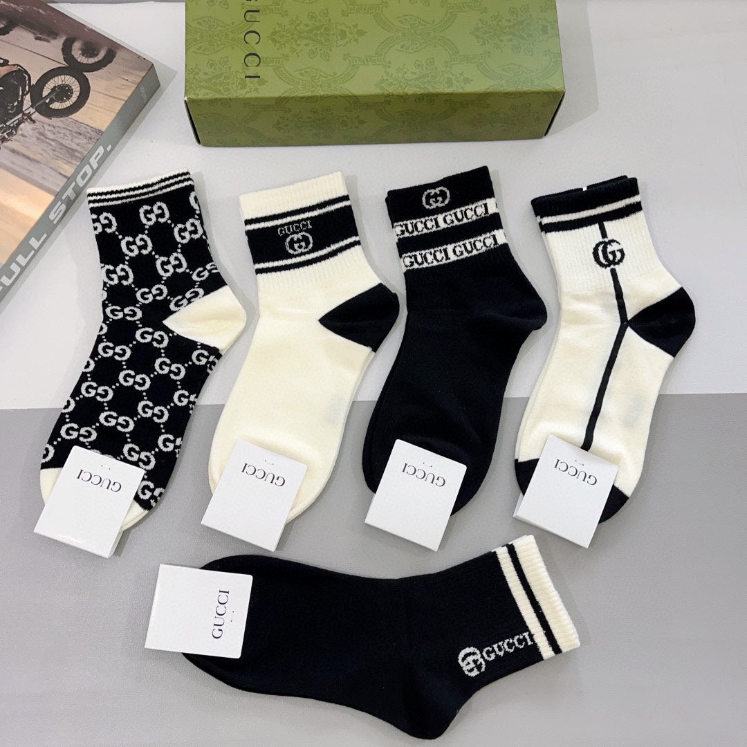 Gucci Cotton Socks - 5-Pair Pack