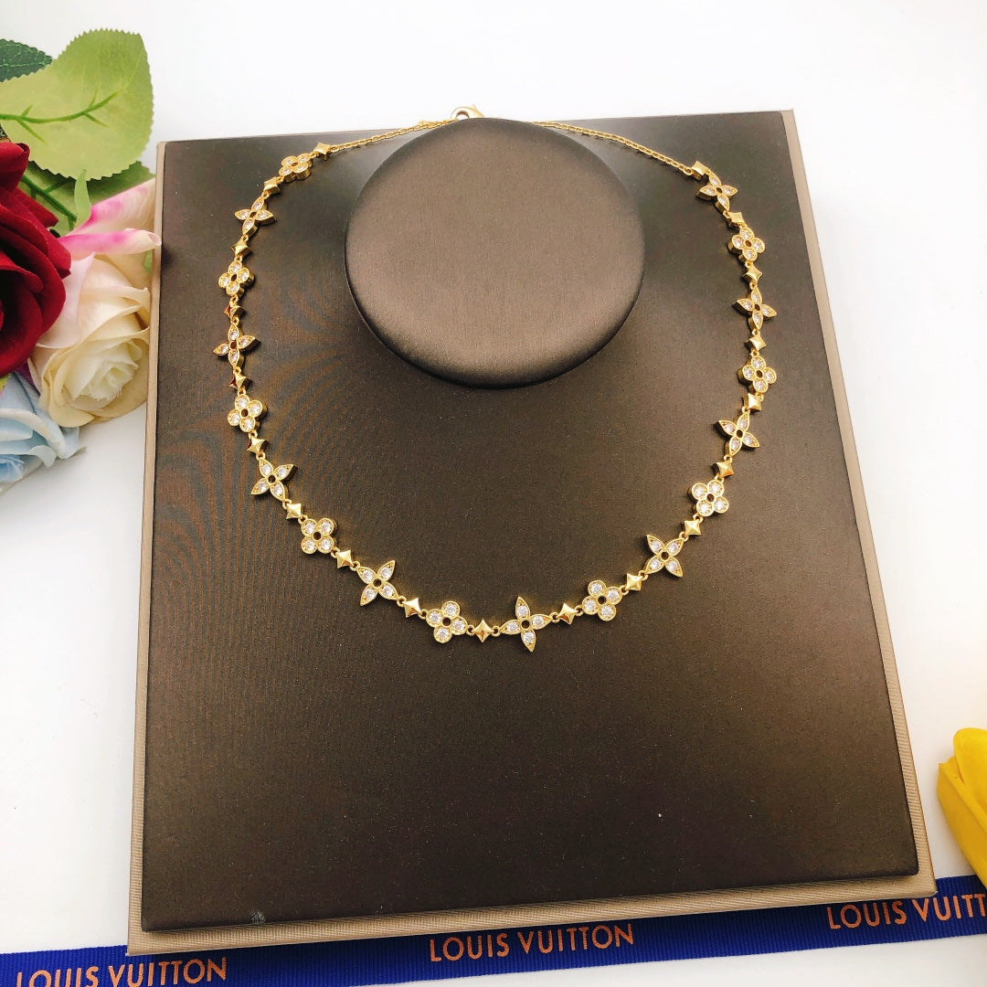 Martin Graham pendant necklace in polished metal-tone – styled product view
