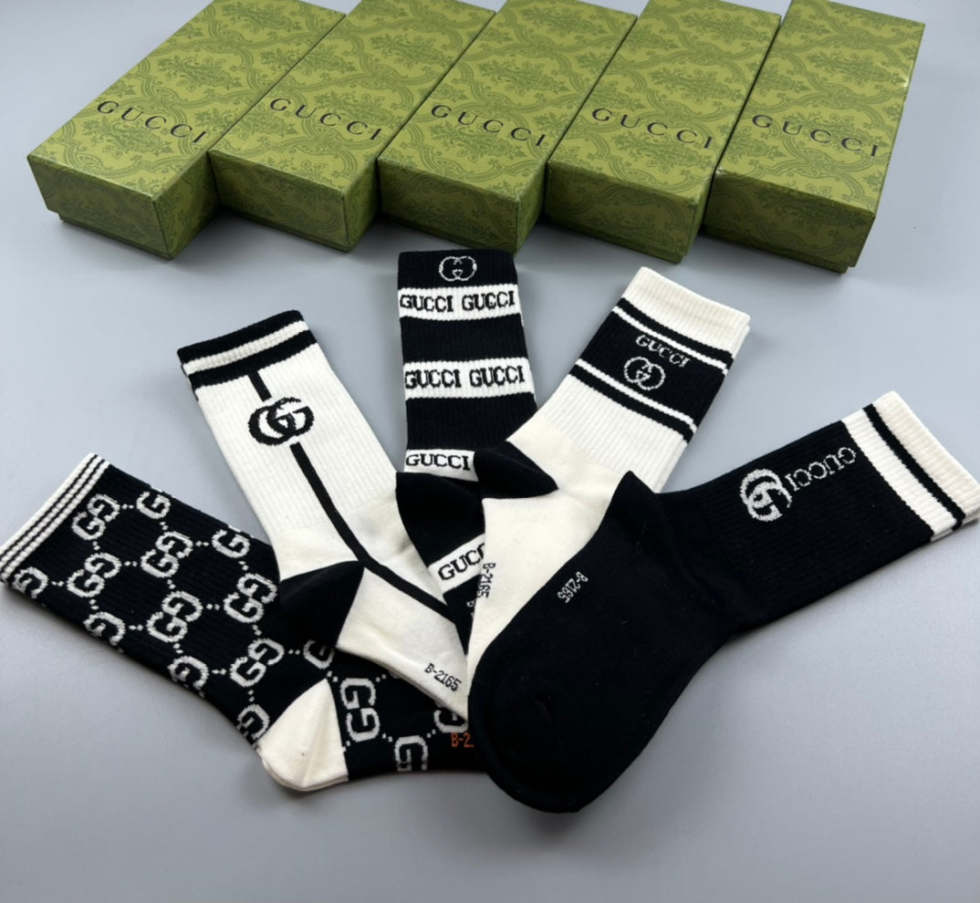 Gucci Cotton Short Socks - 5-Pair Pack