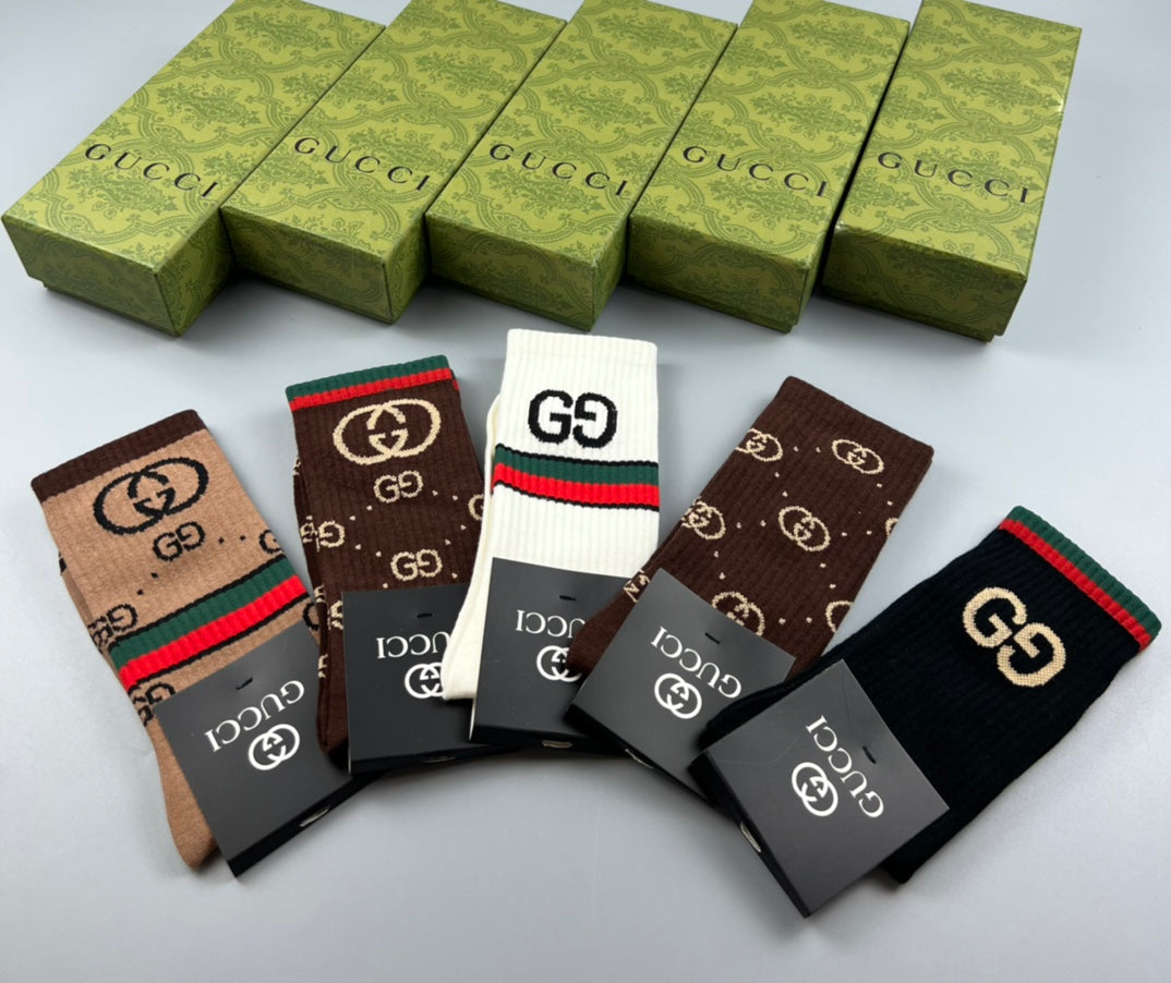 Gucci Cotton Short Socks - 5-Pair Pack