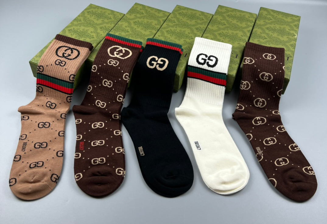 Gucci Cotton Short Socks - 5-Pair Pack