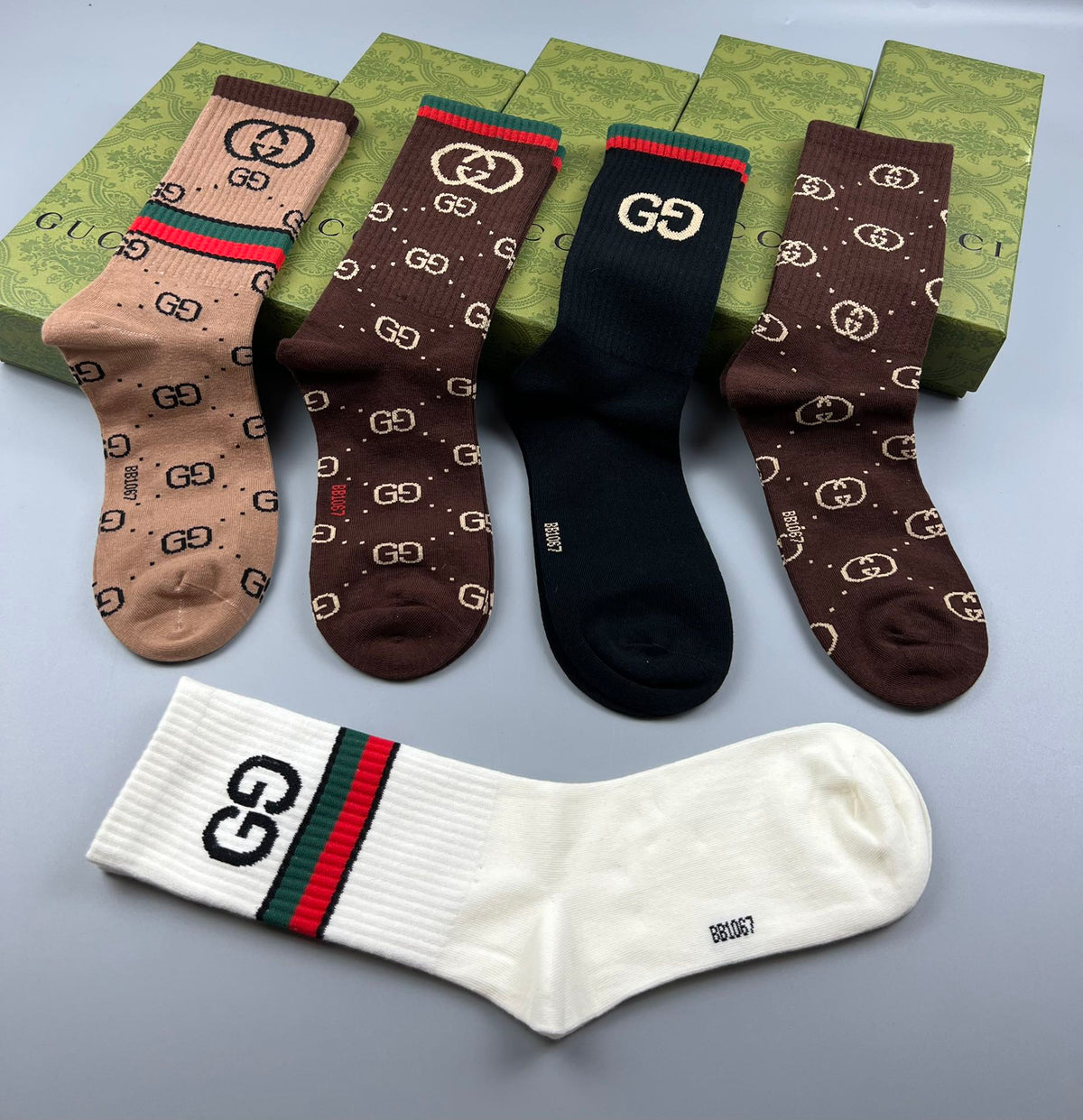 Gucci Cotton Short Socks - 5-Pair Pack