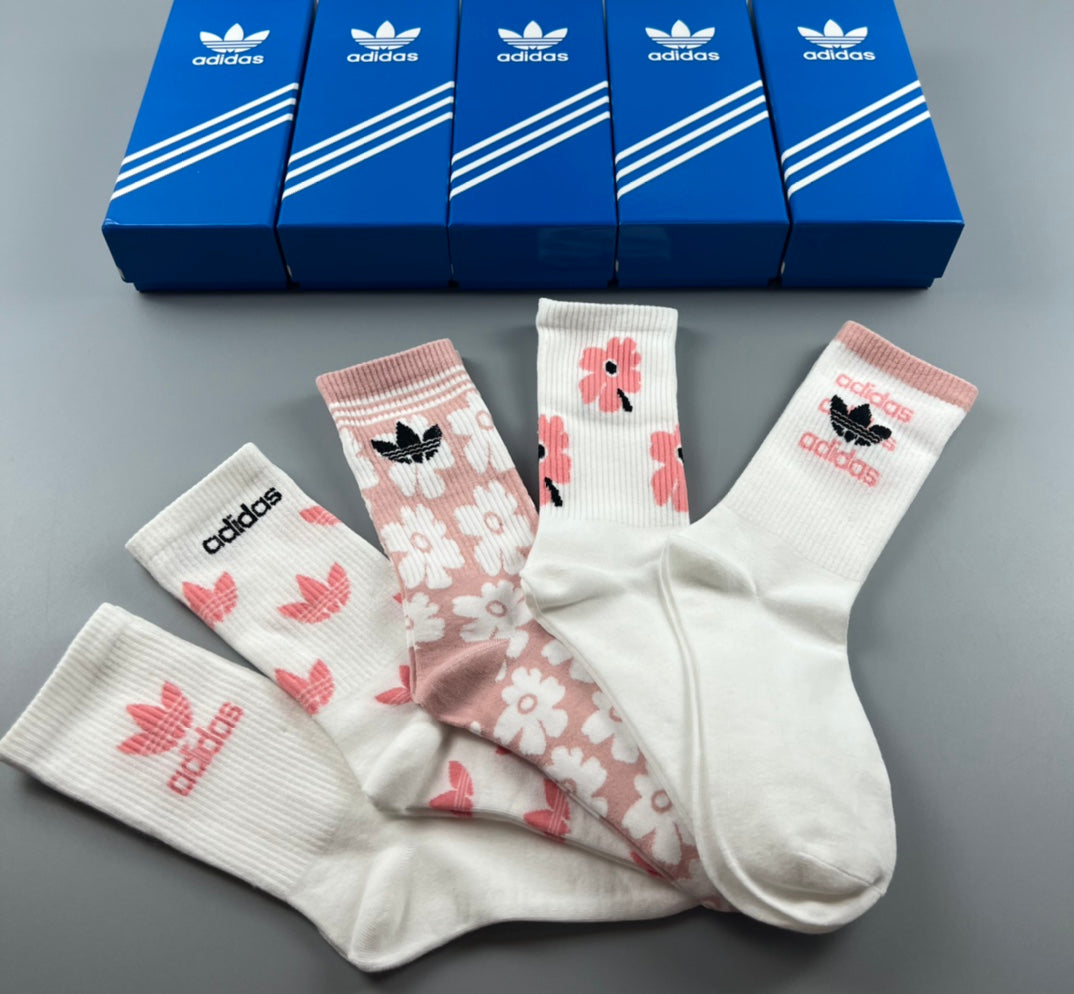 Adidas Cotton Short Socks - 5-Pair Pack