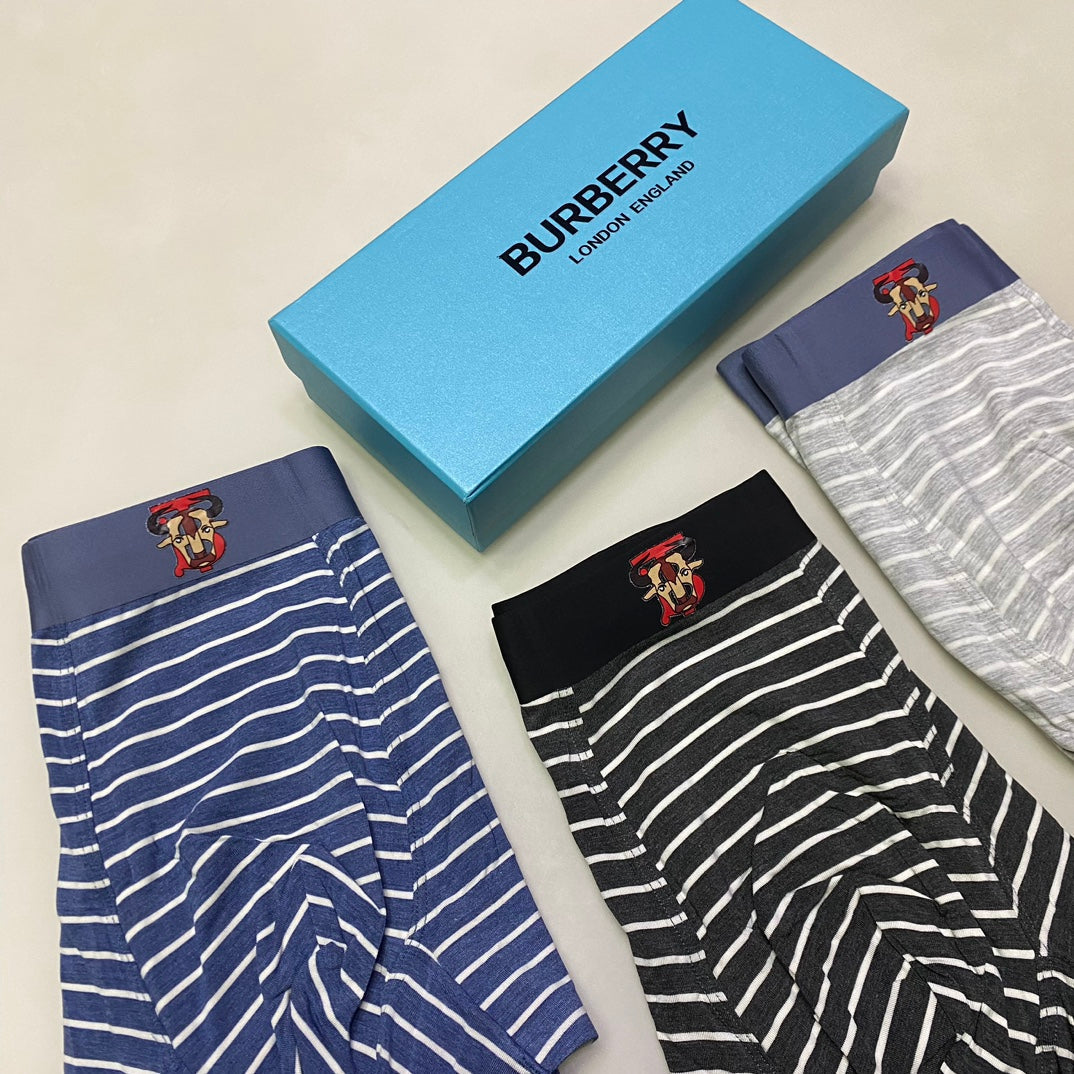 Burberry Modal Men's Boxer Briefs - 3-Piece Box
