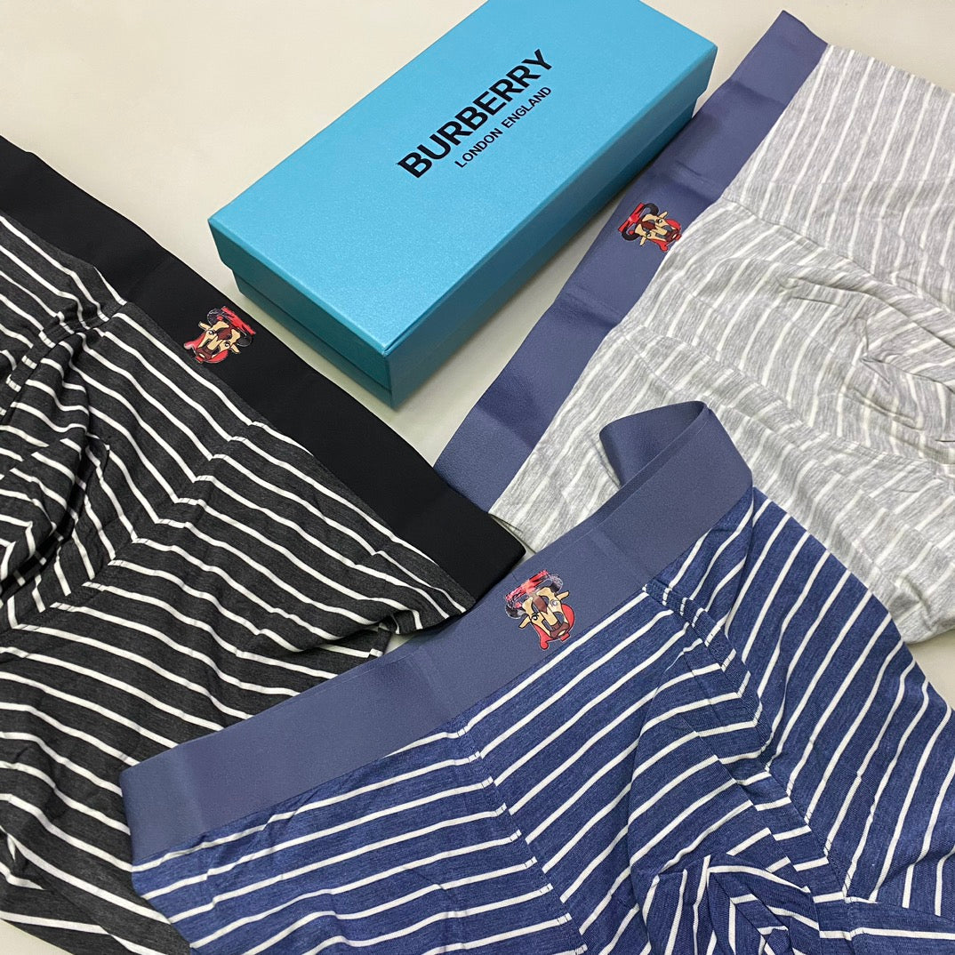 Burberry Modal Men's Boxer Briefs - 3-Piece Box