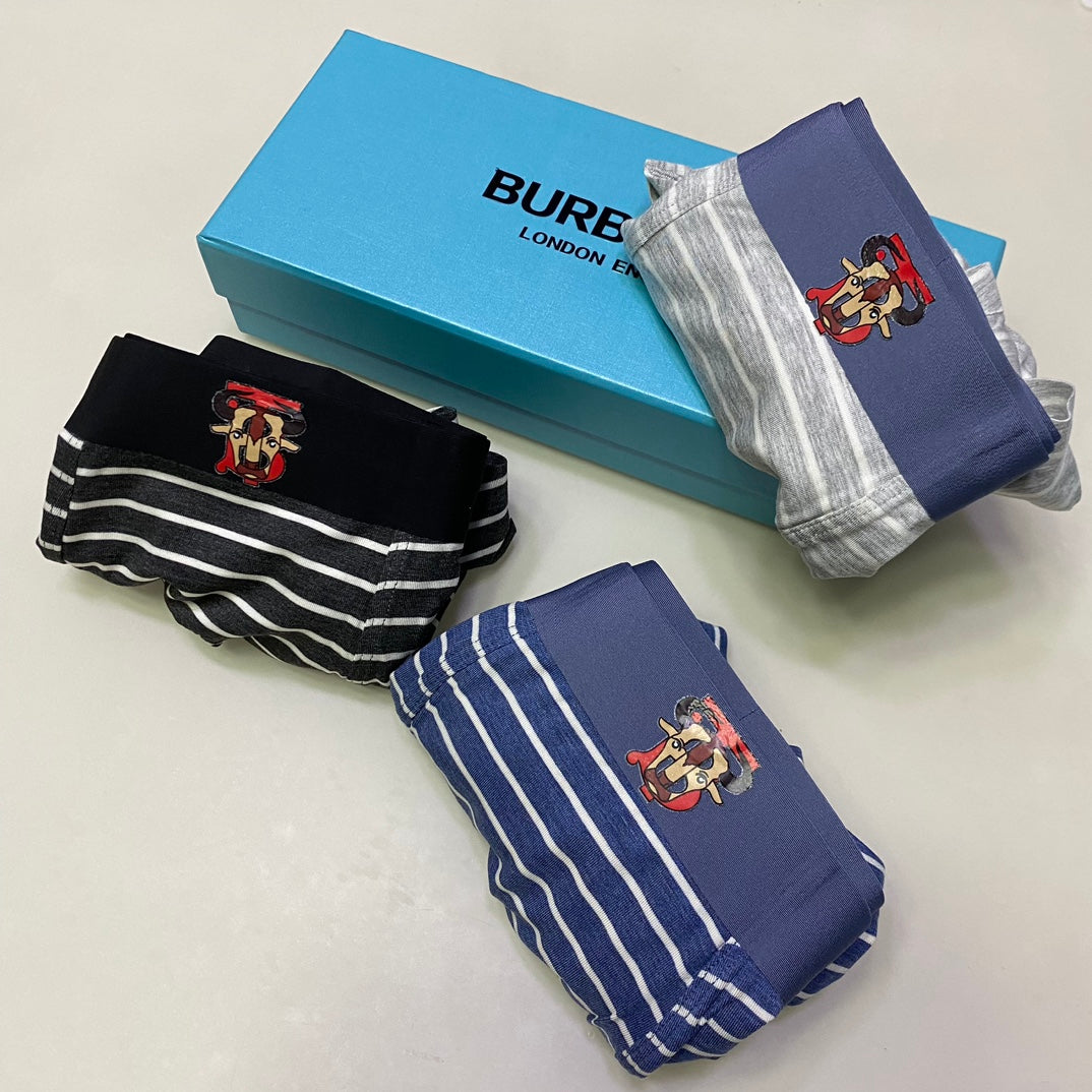 Burberry Modal Men's Boxer Briefs - 3-Piece Box