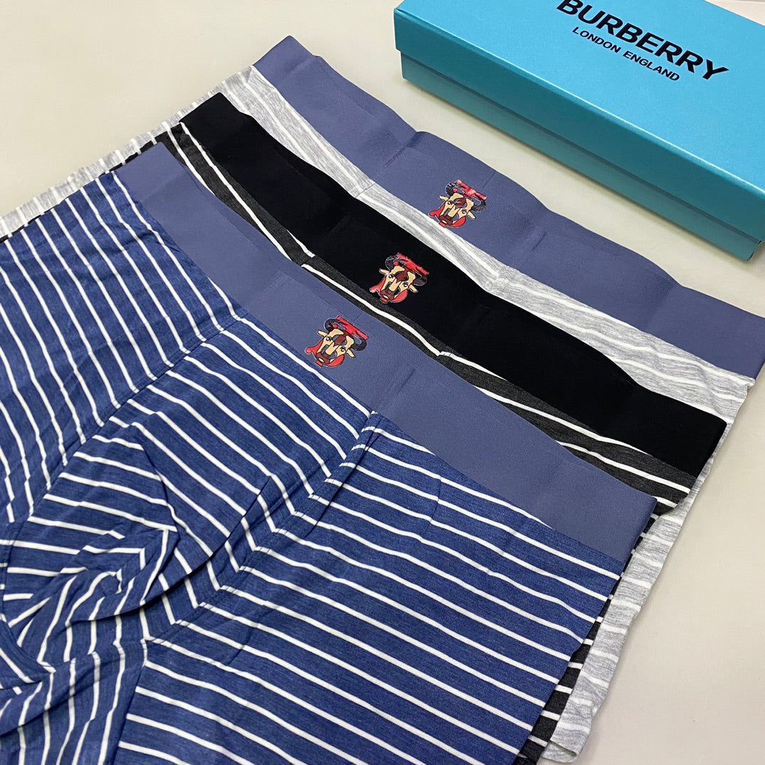 Burberry Modal Men's Boxer Briefs - 3-Piece Box