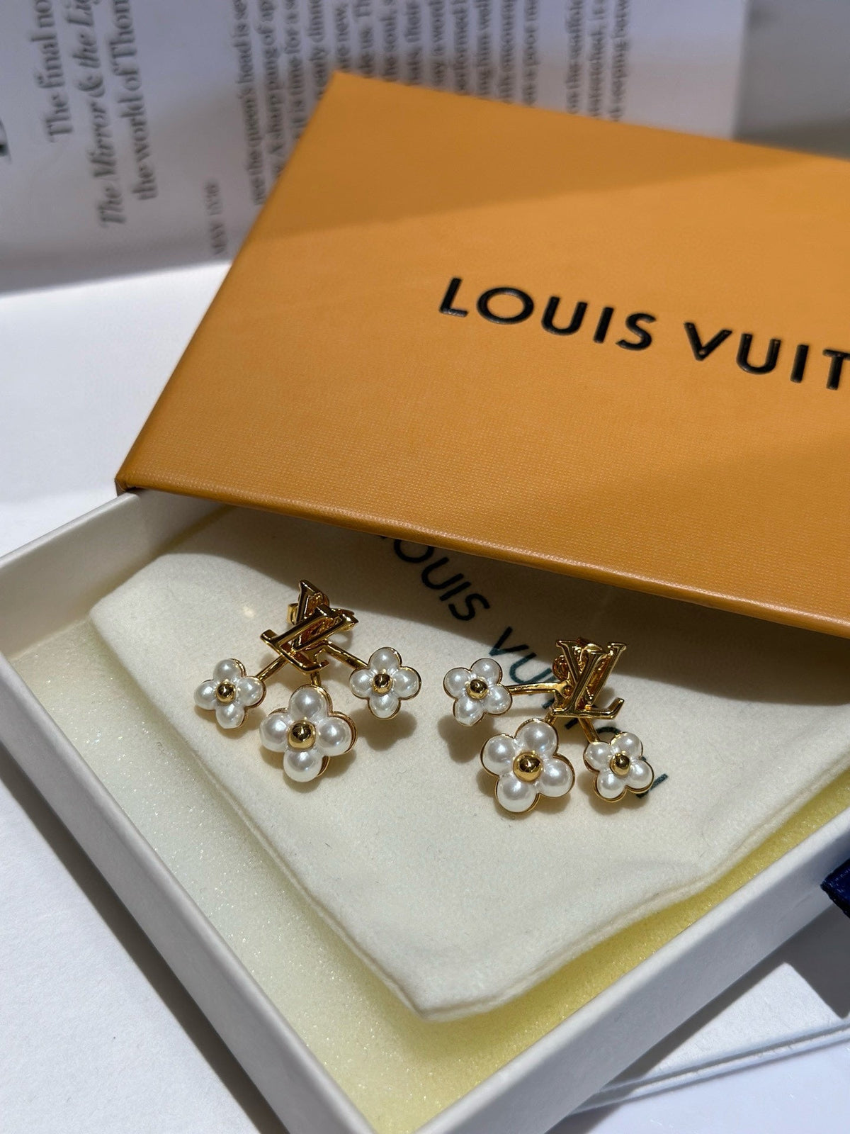 Martin Graham earrings in polished metal-tone – styled product view