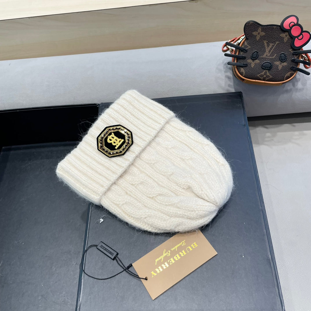 Burberry Cable Knit Patch Beanie - image 8