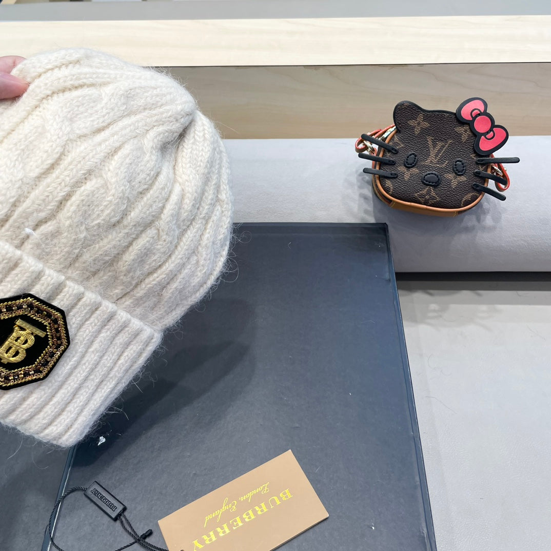 Burberry Cable Knit Patch Beanie - image 6