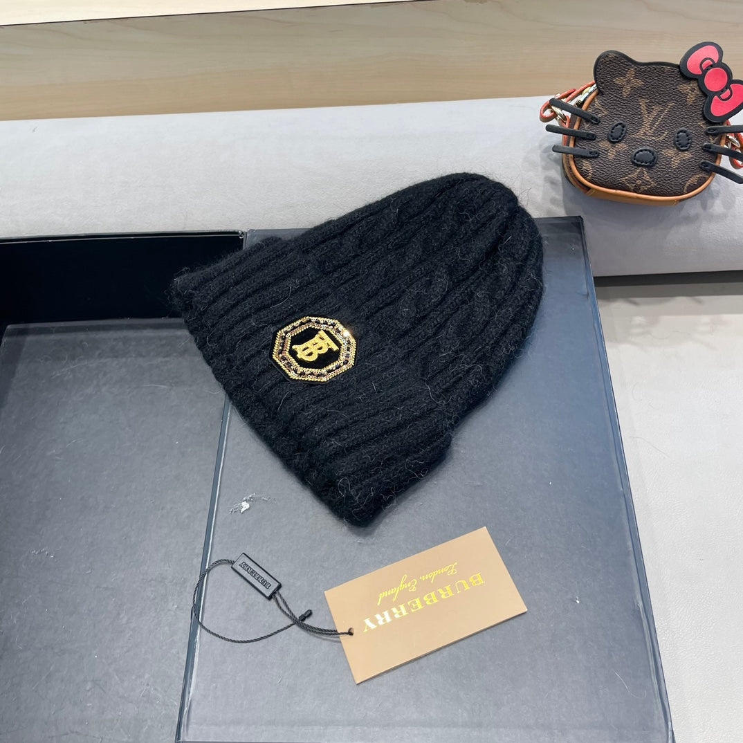 Burberry Cable Knit Patch Beanie - image 2