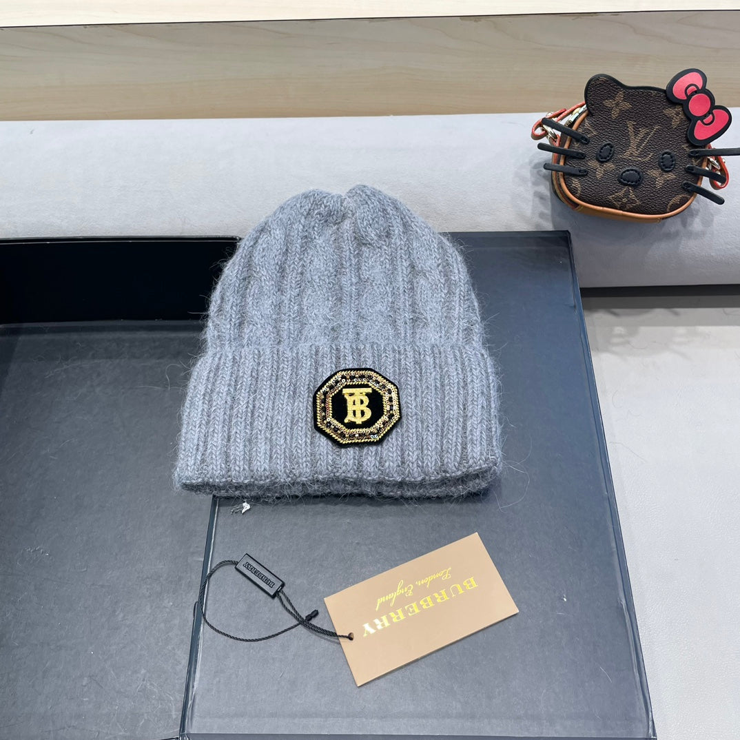 Burberry Cable Knit Patch Beanie - image 1
