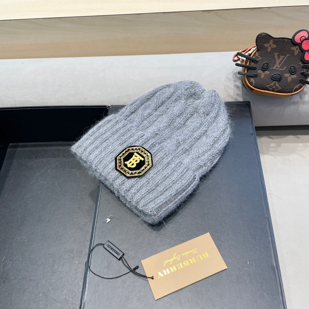 Burberry Cable Knit Patch Beanie - image 2