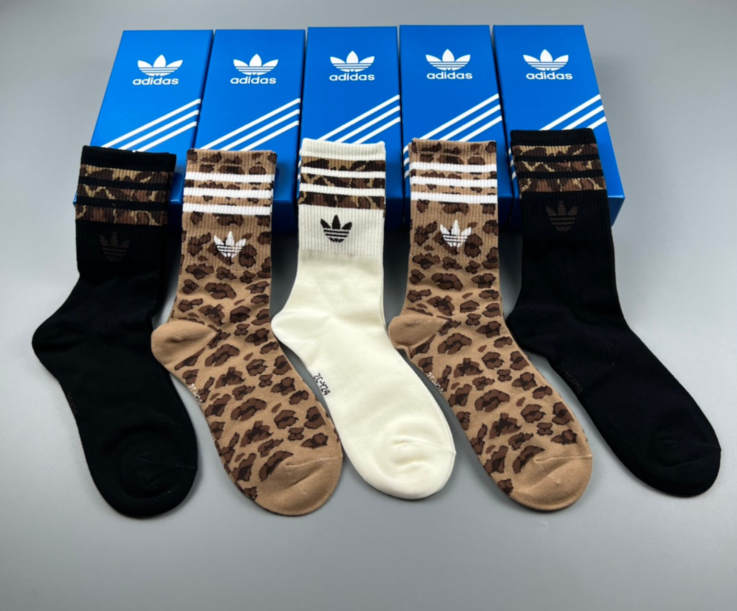 Adidas Cotton Crew Socks - 5-Pair Pack
