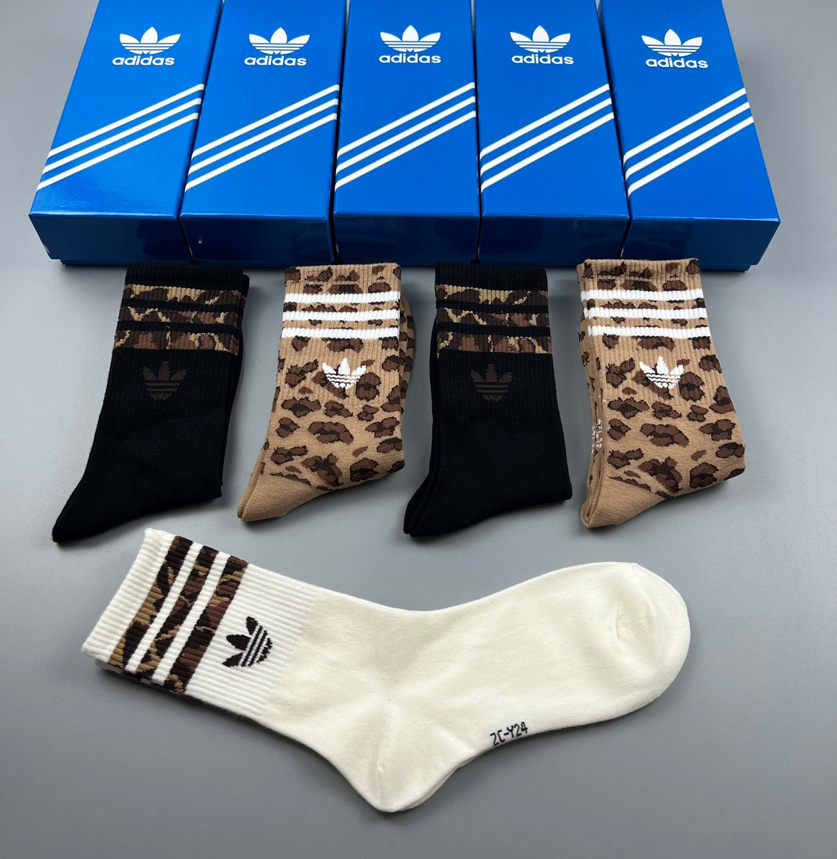 Adidas Cotton Short Socks - 5-Pair Pack
