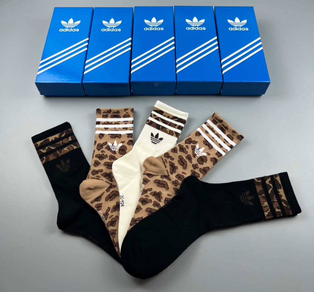 Adidas Cotton Short Socks - 5-Pair Pack