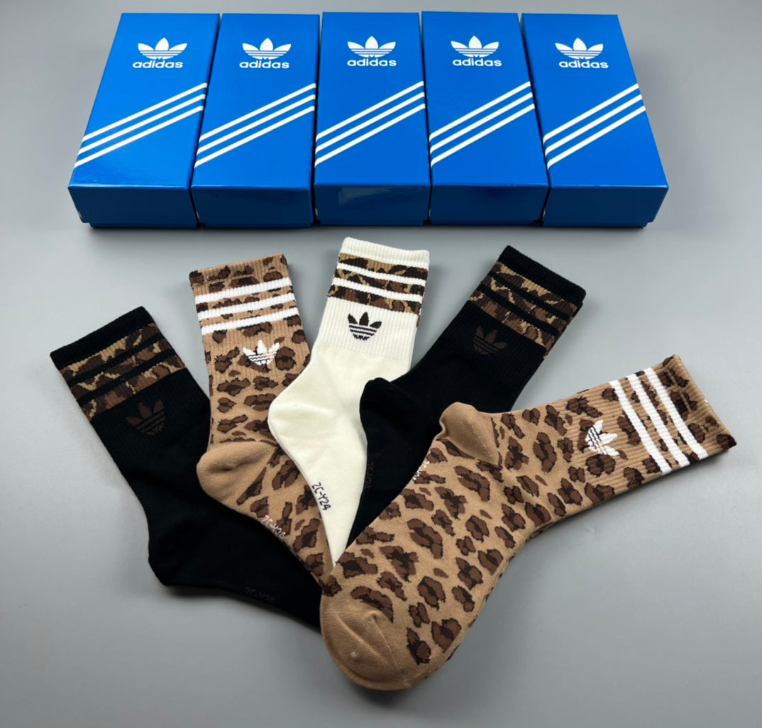 Adidas Cotton Short Socks - 5-Pair Pack
